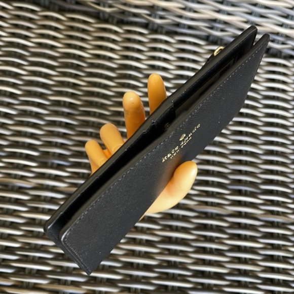 Kate Spade Staci Large Slim Bifold Wallet Black NWT - Picture 11 of 16